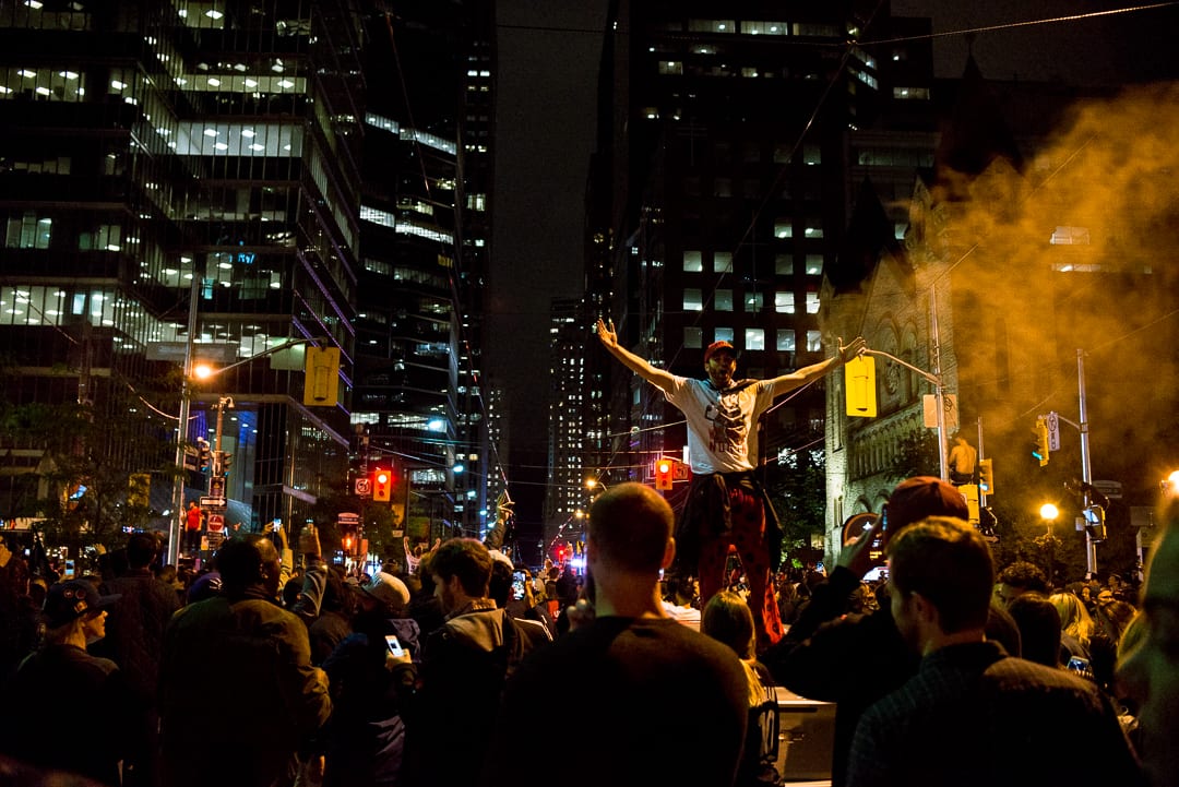 Toronto Raptors Game 6 celebration