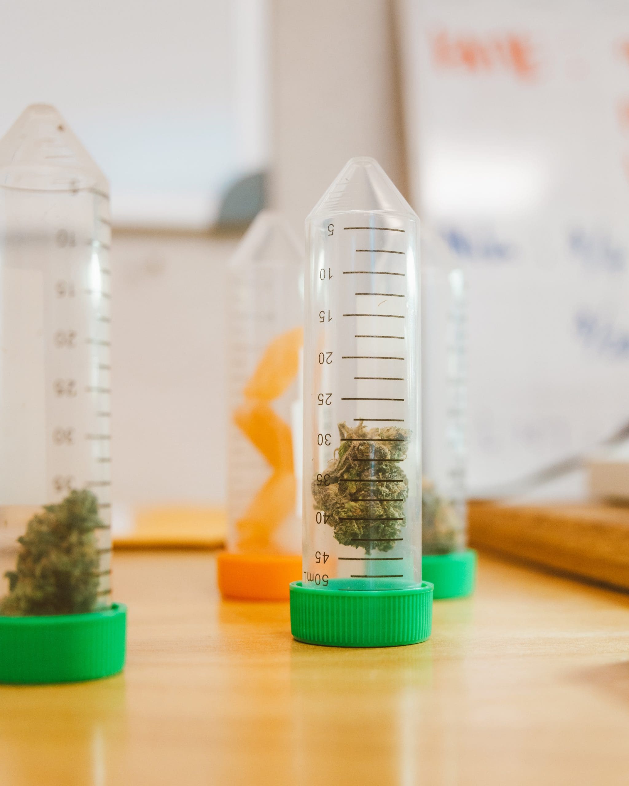 marijuana-testtube Marijuana with CBD in a test tube