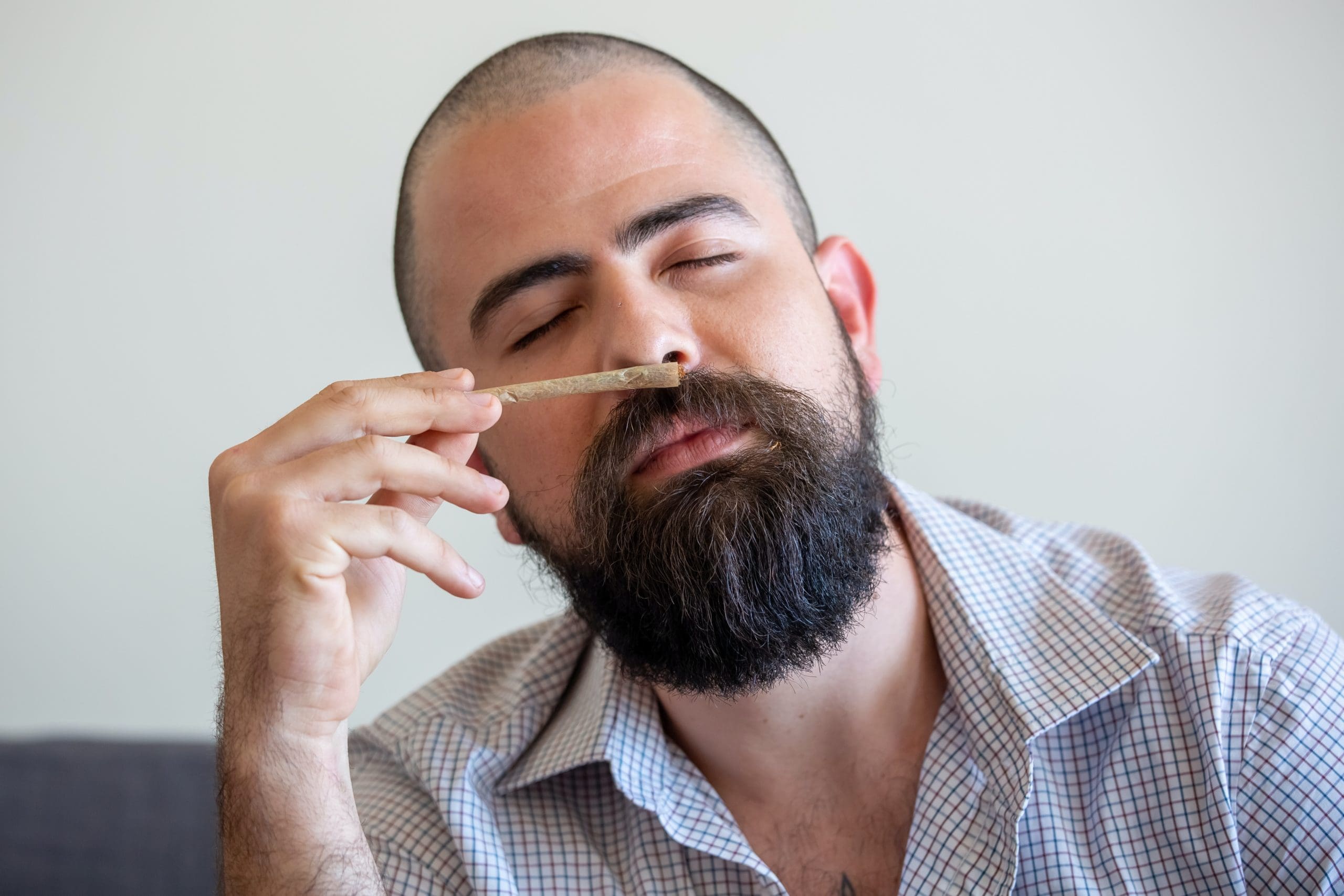 man-smelling-joint what are terpenes, What are Terpenes?, Comfort Tree